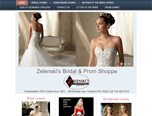 Tablet Screenshot of bridalgowns4me.com